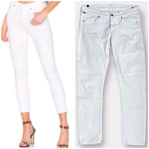 NEW Citizens of Humanity Mid Rise Slim White Jeans Size 29
